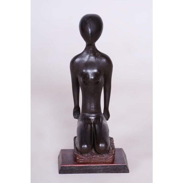 This charming sculpture from the 1940s represents a fascinating intersection between the lingering influence of the Art...