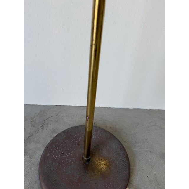 Brass 1970s Mid-Century Modern Koch & Lowy Style Adjustable Brass Floor Lamp For Sale - Image 8 of 12