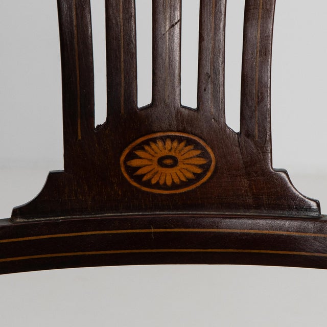 19th Century Pair Of Georgian Chairs With Rattan Seats For Sale - Image 4 of 14