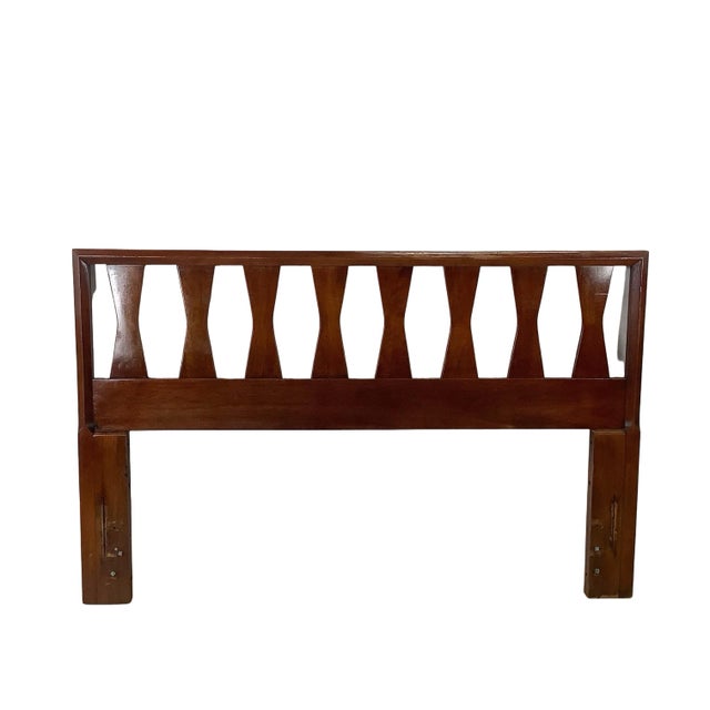 Mid-Century Bowtie Walnut Headboard, Full/Queen 60” For Sale - Image 12 of 12