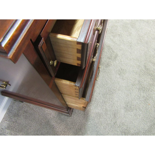 Wood Henkel Harris Solid Mahogany Serving Chest For Sale - Image 7 of 10