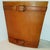 Rustic Vintage Leather Trashcan/Wastebasket With Leather Belted Straps For Sale - Image 4 of 4