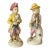 Pair Mid Century Monkey Musicians Ceramic Figurines For Sale