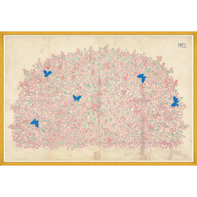 Myosotis Art Print in Gold Frame by Paule Marrot For Sale In Tampa - Image 6 of 6