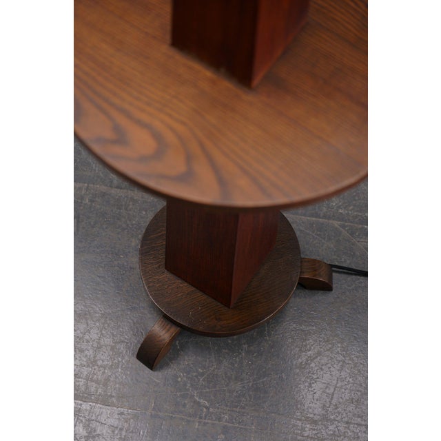 Wood Art Deco Standing Lamp, 1930s For Sale - Image 7 of 17