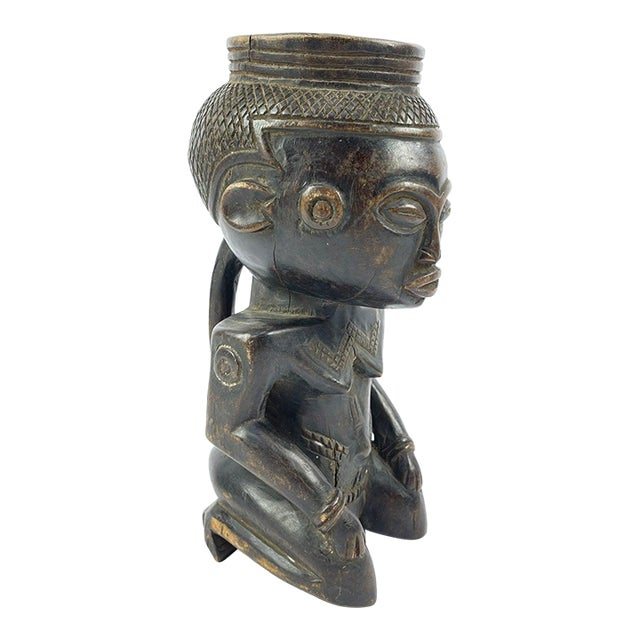 Early 20th Century Kuba Figural Cup For Sale