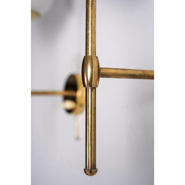 Gold Wall Lights attributed to Bergboms, Sweden, 1950s, Set of 2 For Sale - Image 8 of 16