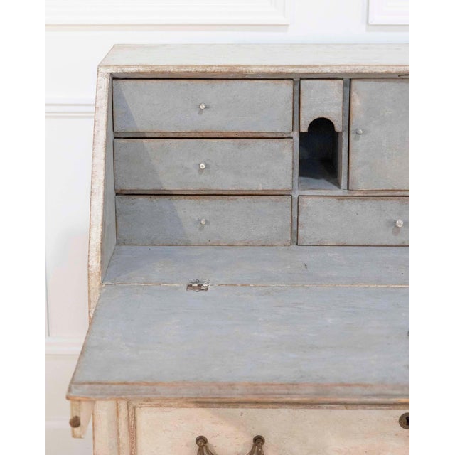 Mid-19th Century Swedish Painted Secretary in Pine, circa 1840–1850 For Sale In Atlanta - Image 6 of 12