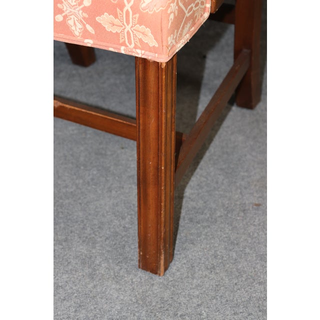 1950s 1950's Set 10 Chippendale Style Mahogany Dining Chairs For Sale - Image 5 of 12