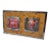 Vintage Burl Wood & Chrome Double Photo Frame For Sale