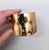 Vintage 1977 Signed Napier Book Piece Goldtone Wavy Cuff Bracelet For Sale In Philadelphia - Image 6 of 12