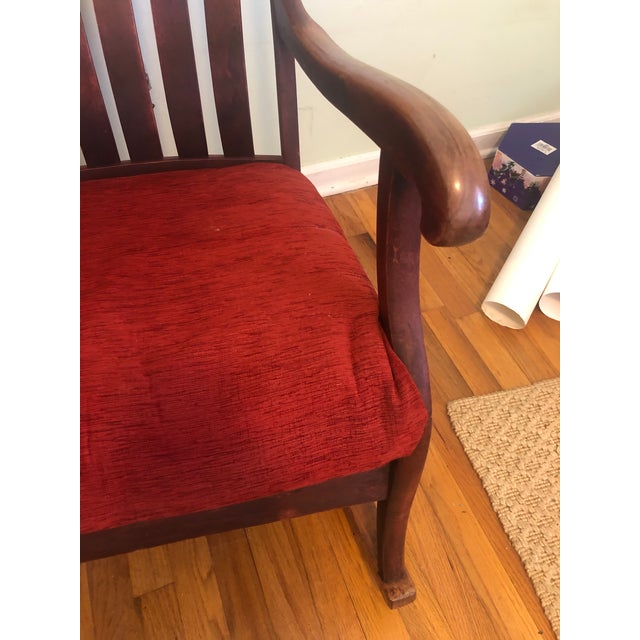 Vintage Wooden Horsehair Rocking Chair Chairish