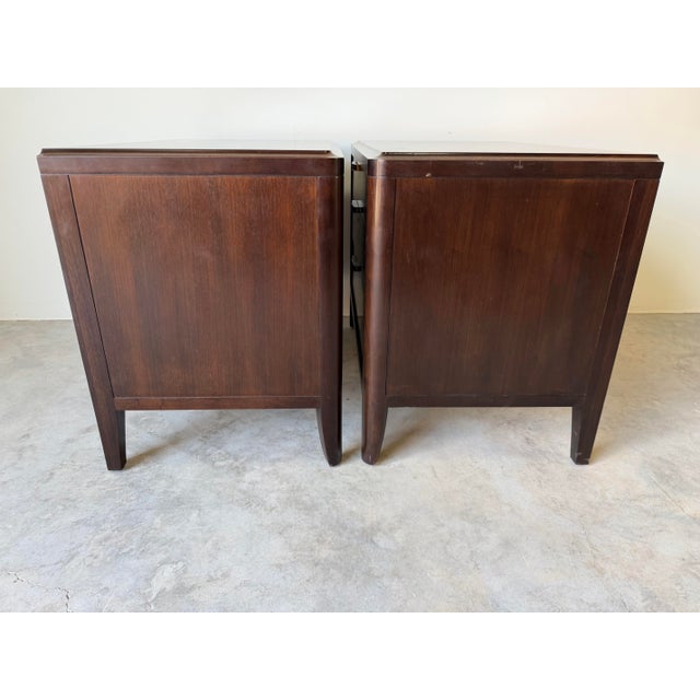 Brown Barbara Barry for Henredon Mahogany Nightstands – A Pair/ Sold For Sale - Image 8 of 12