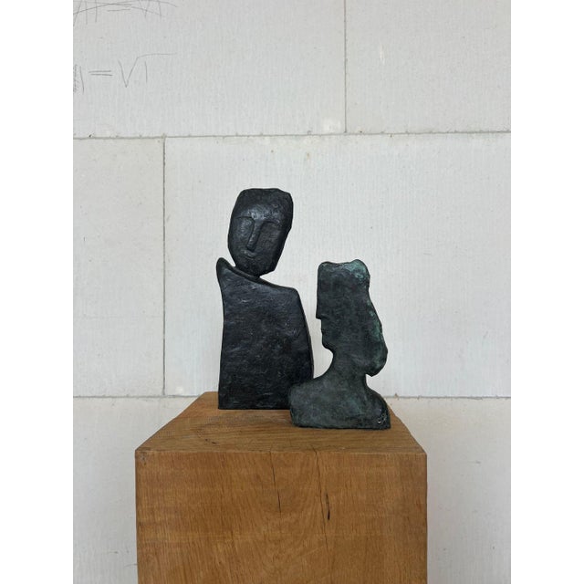 Filippa De Boer, Figurative Composition, 1980s, Bronze, Set of 2 For Sale - Image 13 of 15