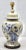 French Ceramic Crackle Table Lamp with Hand Painted Decoration, 1930s For Sale - Image 10 of 12