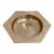 Vintage Geometric Brass Ashtray For Sale