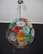 Italian Sputnik chandelier with 50 Murano pulegoso glass elements and a gold-plated metal frame, offered by...