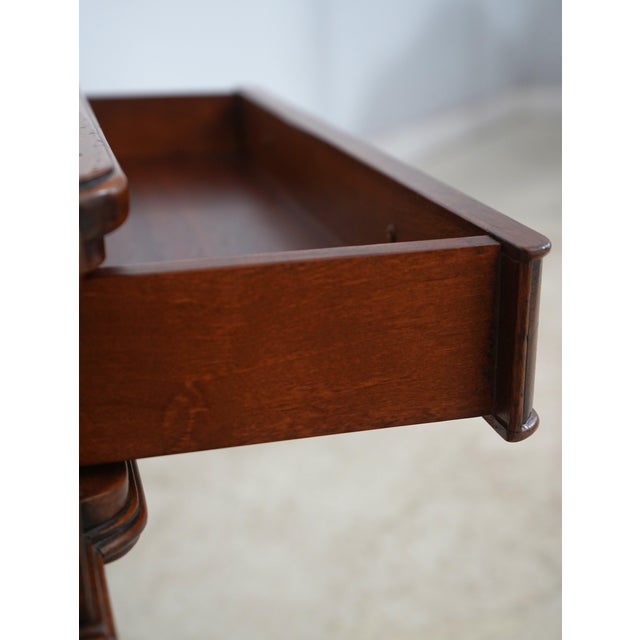 Lillian August Lillian August Parquet Inlaid 1 Drawer Game Table For Sale - Image 4 of 17