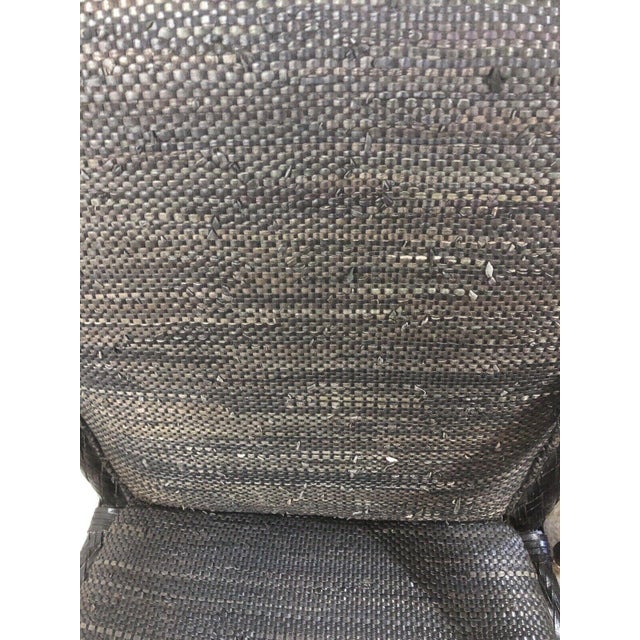 Black 1990s Black Leather Wrapped Braided Dining Arm Chairs - Set of 2 For Sale - Image 8 of 8