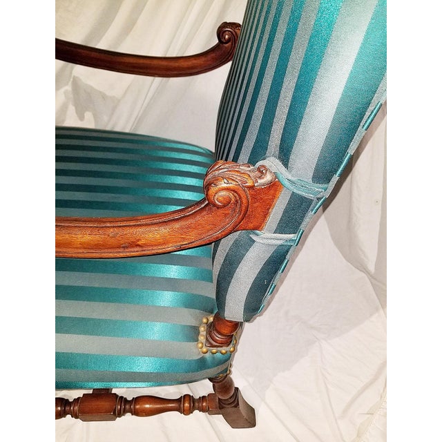 Victorian Style 1920s Carved Lionhead Throne Chair For Sale - Image 9 of 12