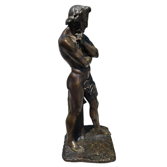 Jean-Jacques Feuchère, Sculpture Depicting Spartacus, 1800s, Bronze For Sale - Image 5 of 10