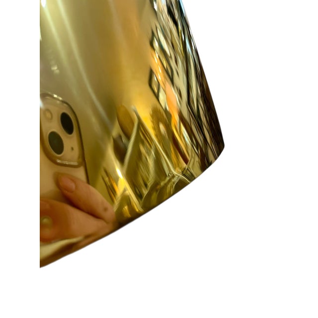 Vintage French Brass Art Deco Style Brass Finish Top Hat Ice Champagne Bucket Cooler For Sale - Image 17 of 18