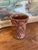 Vintage Red Wing Pottery Brown Glazed Floral Relief Vase For Sale - Image 10 of 10