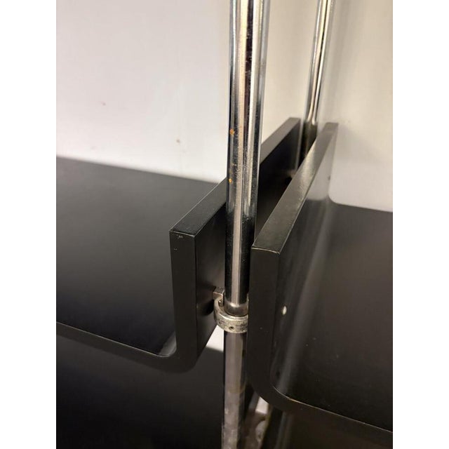 Modular Wall Unit by Michel Ducaroy, Lacquered Wood and Steel, France, 1970s This piece is attributed to the mentioned...