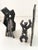 Keith Haring Signed Jason McLeod Studio Craft Torch-Cut Steel Bookends, Dated 1992 For Sale - Image 4 of 9