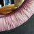 Fabulous Custom-Made Mauve Ruched Silk Taffeta Oval Wall Mirror For Sale - Image 4 of 9