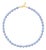 Angelite Tourmaline Alternating Necklace For Sale