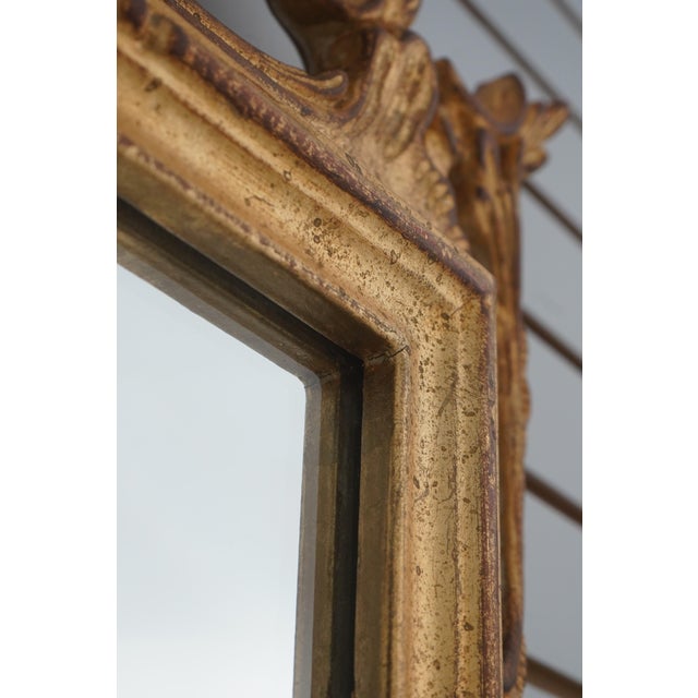 Gold Decorative Crafts Ornate Gold Frame Mirror For Sale - Image 8 of 12