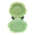 Vintage Bordallo Pinheiro Majolica Green Cabbage Dinner Plate 12 Inch - Set of 2 For Sale