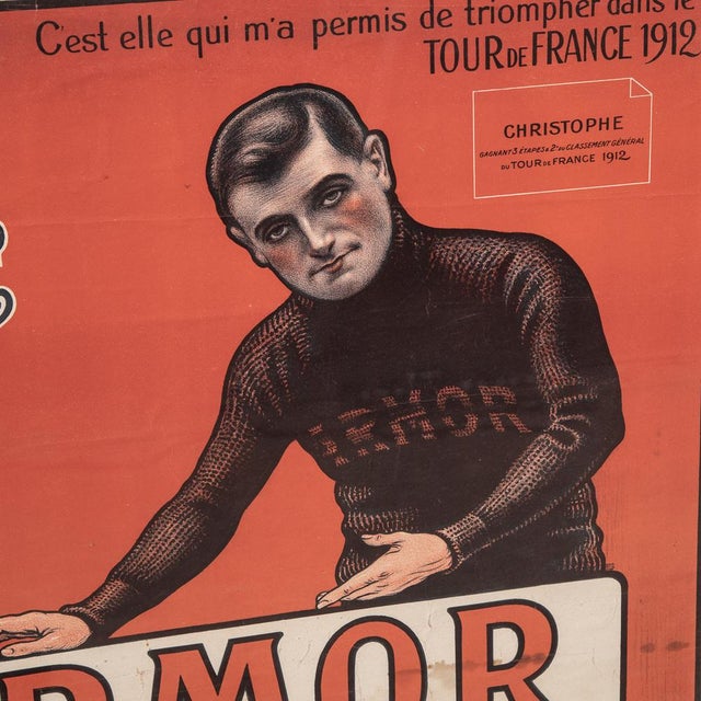 20th Century Armor Bicycles Poster of Eugene Christophe, 1912 For Sale - Image 5 of 14