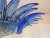 Murano Murano Style Chandelier / Ceiling Light Original Palmette, Blue Glasses For Sale - Image 4 of 8