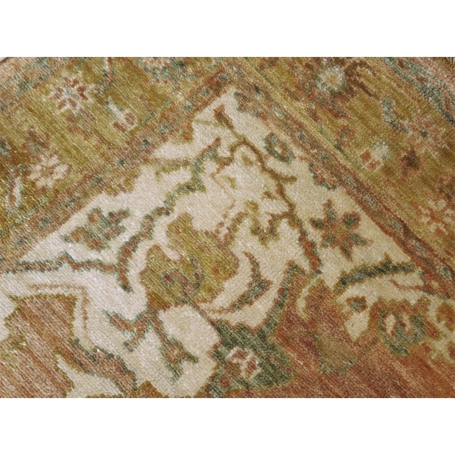 Hand-Knotted Oushak Style Rug. 4' X 5’8” For Sale - Image 4 of 13