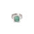 Gold Ring with Emerald and Diamonds For Sale - Image 6 of 6