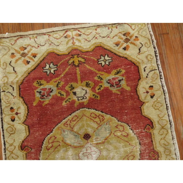 Shabby Chic Early 20th Century Shabby Chic Turkish Rug - 2'8" x 4' For Sale - Image 3 of 4