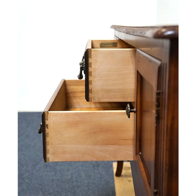 Brown Late 20th Century Hickory White Solid Cherry Traditional Style 68" Sideboard Buffet For Sale - Image 8 of 14
