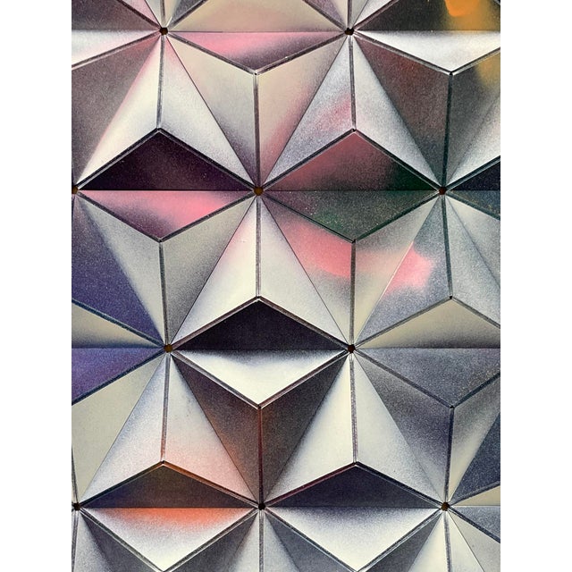 Paper Sebastian Welzel, Cis-9 Topographie, Laminated Cardboard, Limited Edition of 1 For Sale - Image 7 of 10