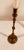 Antique 19th Century Solid Cast Brass Tall Cathedral Candlestick For Sale - Image 4 of 8