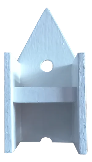 Miniature Vescovina Pure White by Lanfranco Benvenuti for Meccani Arredamenti, 1985