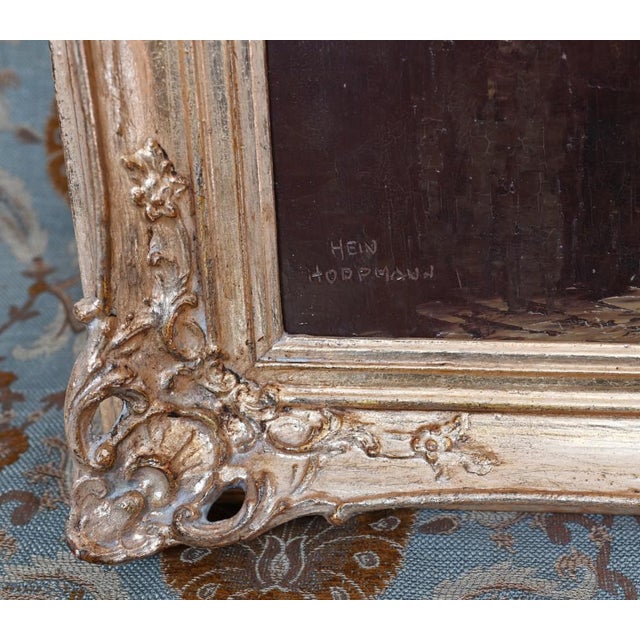 After Hein Hoppmann, German Expressionist Canal Scene, 1890s, Oil Painting For Sale - Image 4 of 12