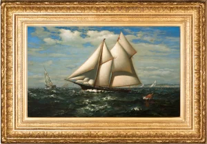 Vintage The Yacht Water Witch Painting By James Gale Tyler
