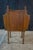 Antique Art Deco Walnut Carved Smoking Stand Tin Lined Humidor Magazine Rack For Sale - Image 11 of 16