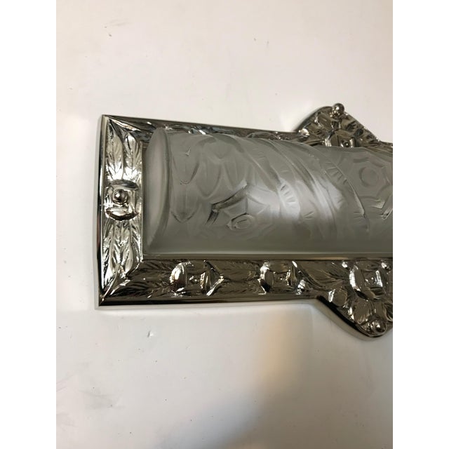 Charles Schneider Schneider French Art Deco Floral Wall Sconces - a Pair For Sale - Image 4 of 13