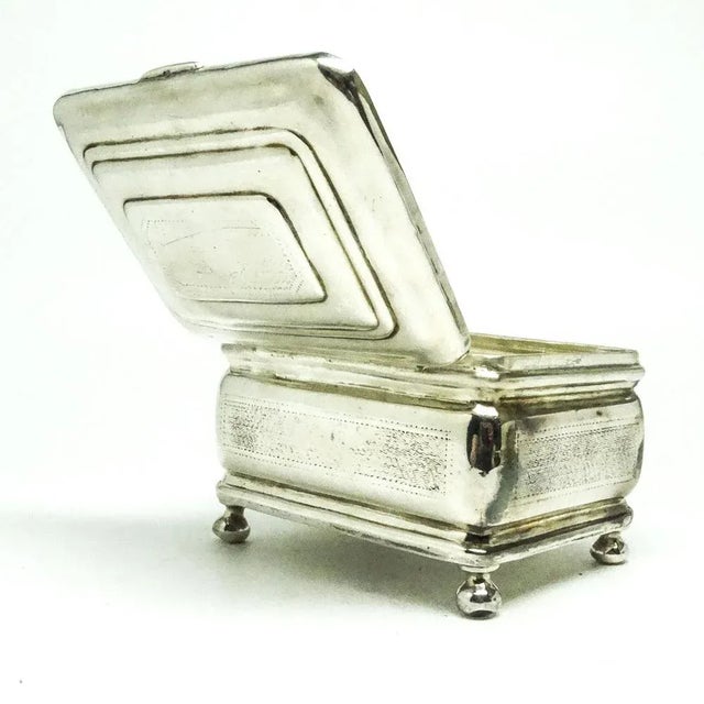 Biedermeier Sugar Bowl from Merchant, Poland, 1890s For Sale - Image 5 of 9