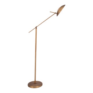 Bronze Tone Halogen Floor Lamp For Sale