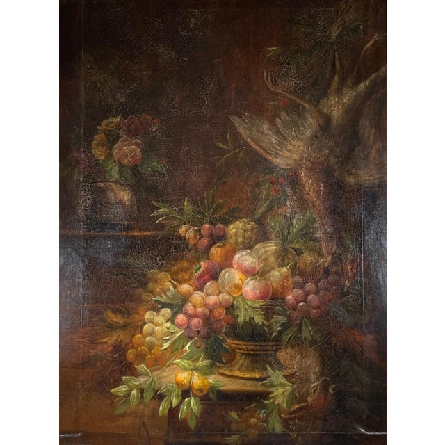 Italian 17th Century Still Life Painting in Period Carved Gilt Frame Italian school still life painting from the workshop...