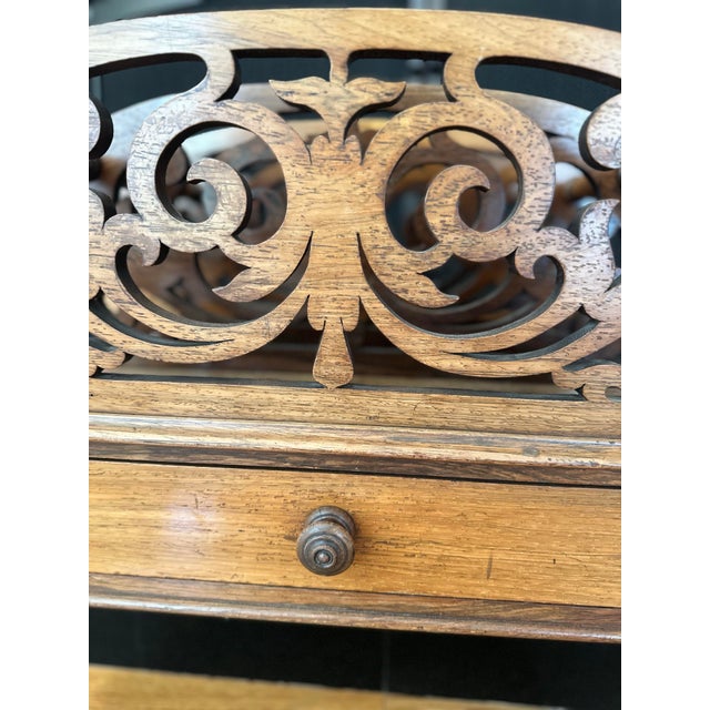 Wood Late 19th Century English Magazine Rack For Sale - Image 7 of 9
